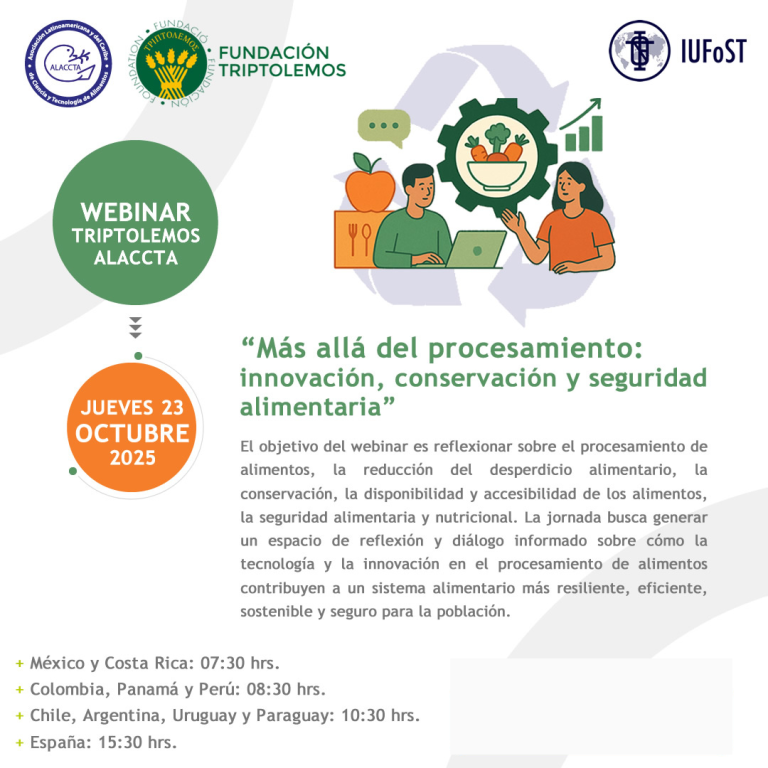 Webinar “Más allá del procesamiento: innovación, conservación y seguridad alimentaria”