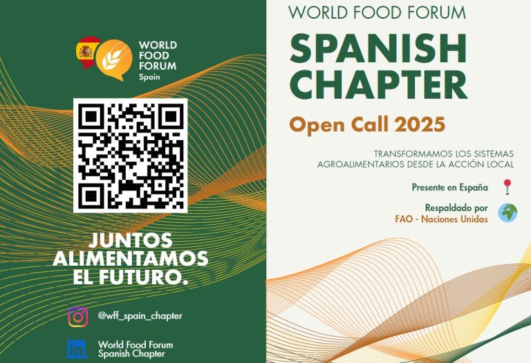 Abierta la convocatoria para sumarse al Capítulo Español del World Food Forum de la FAO